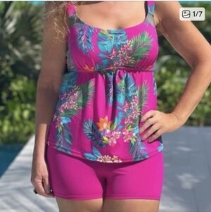 New Kim Gravel Two Piece Swim Size 12